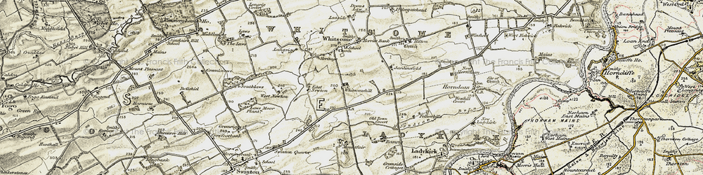 Old map of Whitsomehill in 1901-1904