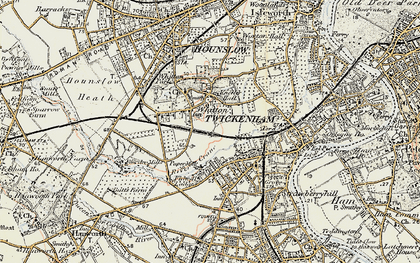 Old map of Whitton in 1897-1909