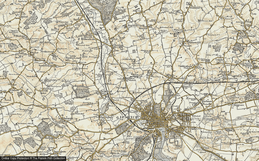 Old Map of Whitton, 1898-1901 in 1898-1901
