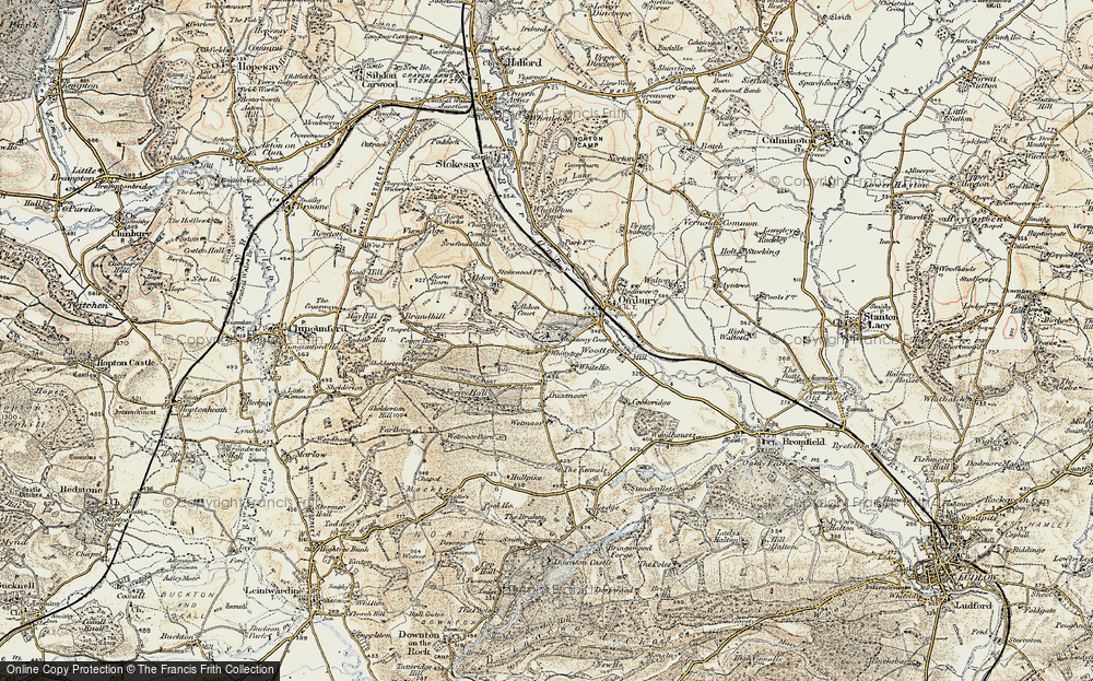 Old Map of Whittytree, 1901-1903 in 1901-1903