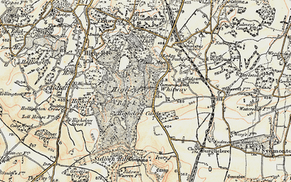 Old map of Whitway in 1897-1900