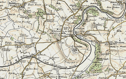 Old map of Whitwell-on-the-Hill in 1903-1904