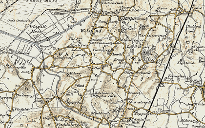 Old map of Whixall in 1902