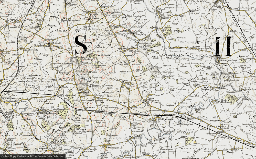 Old Map of Whixley, 1903-1904 in 1903-1904
