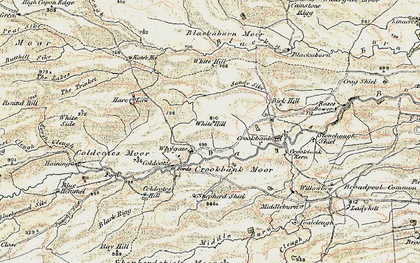 Old map of Blackaburn in 1901-1904