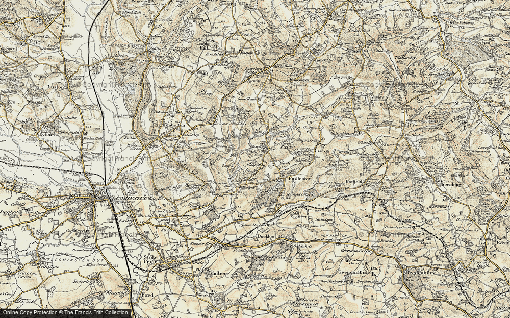 Old Map of Whyle, 1899-1902 in 1899-1902