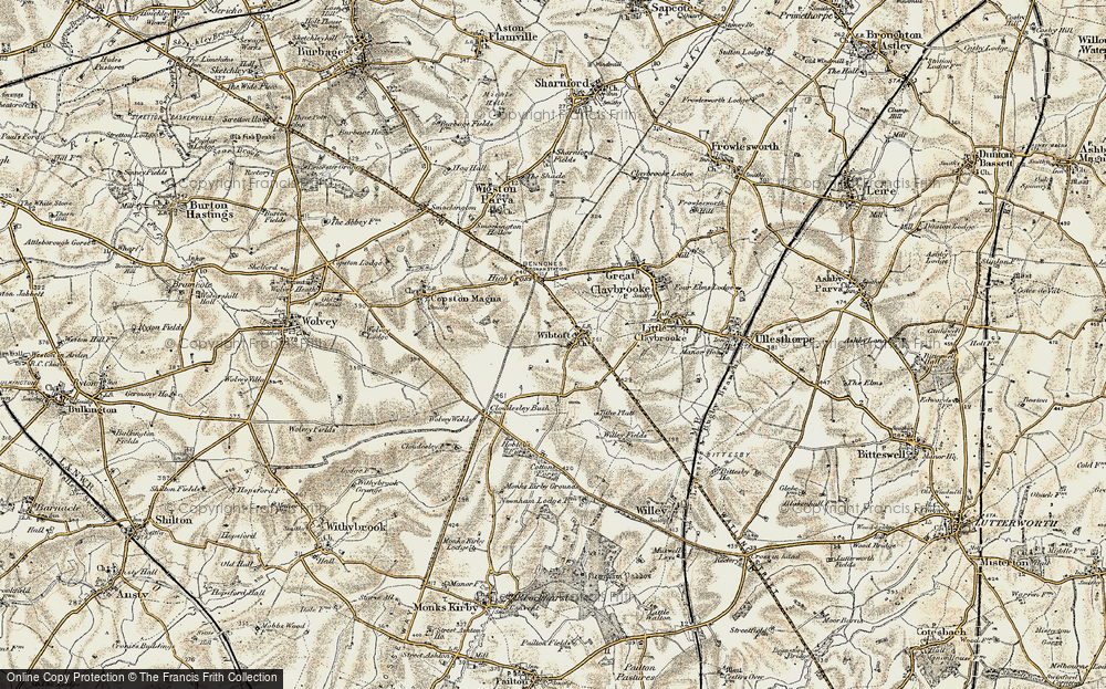 Old Map of Wibtoft, 1901-1902 in 1901-1902