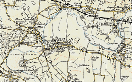 Old map of Wick in 1899-1901