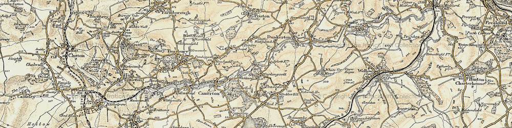 Old map of Wicklane in 1899