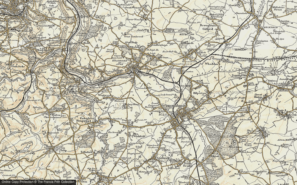 Old Map of Widbrook, 1898-1899 in 1898-1899