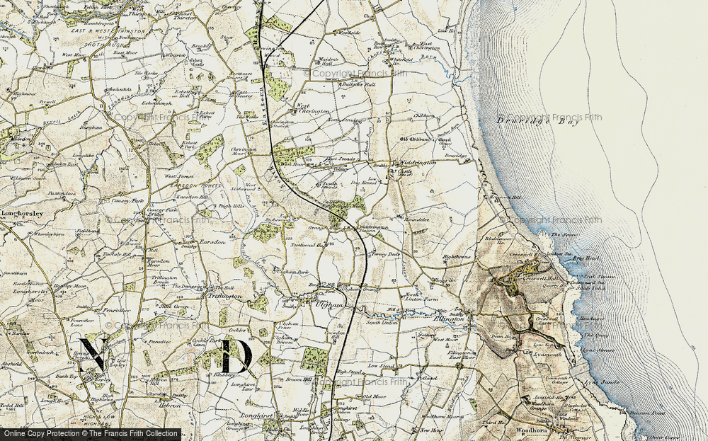 Old Map of Widdrington Station, 1901-1903 in 1901-1903