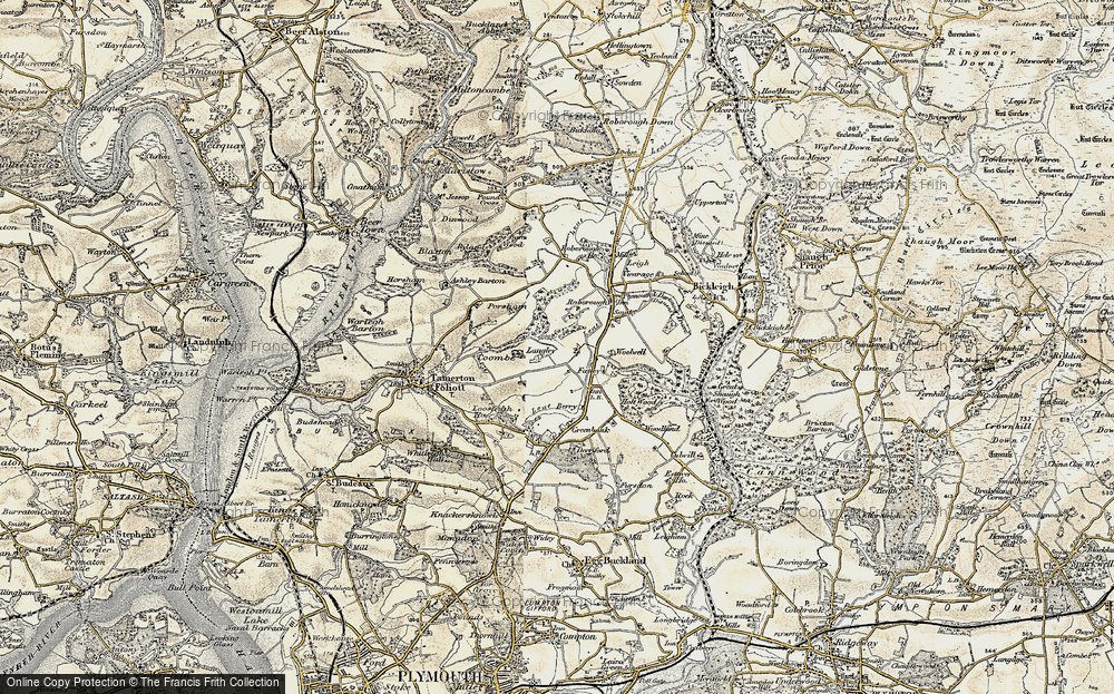 Old Map of Widewell, 1899-1900 in 1899-1900