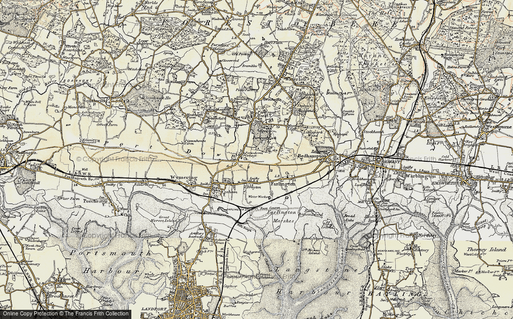Old Map of Widley, 1897-1899 in 1897-1899