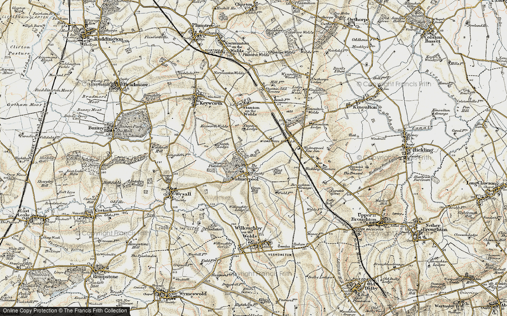 Old Map of Widmerpool, 1902-1903 in 1902-1903
