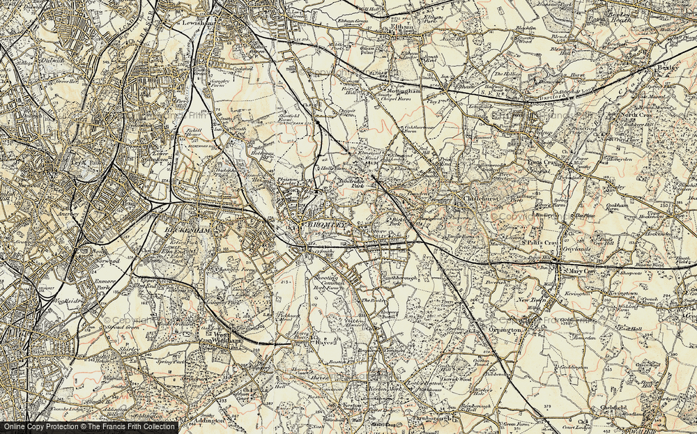 Old Map of Widmore, 1897-1902 in 1897-1902