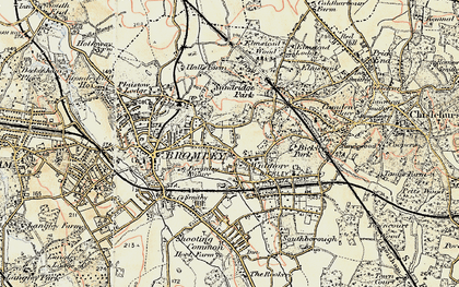 Old map of Widmore in 1897-1902