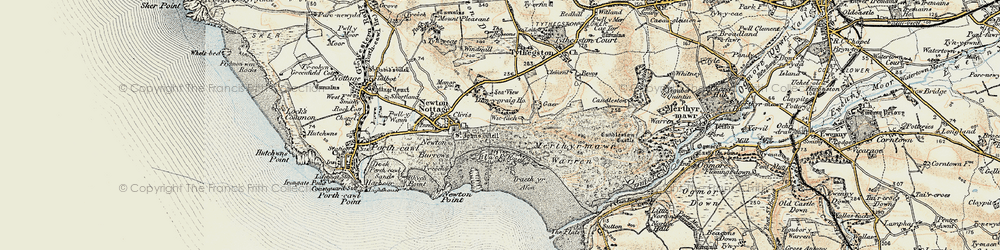 Old map of Wig Fach in 1900-1901