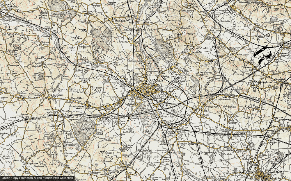 Old Map of Wigan, 1903 in 1903