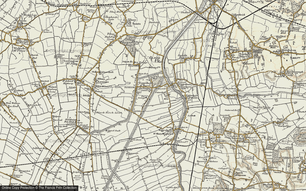 Old Map of Wiggenhall St Mary the Virgin, 1901-1902 in 1901-1902