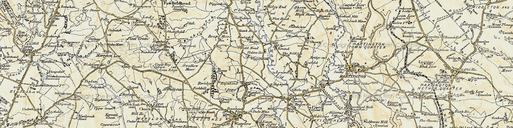 Old map of Wigginstall in 1902-1903