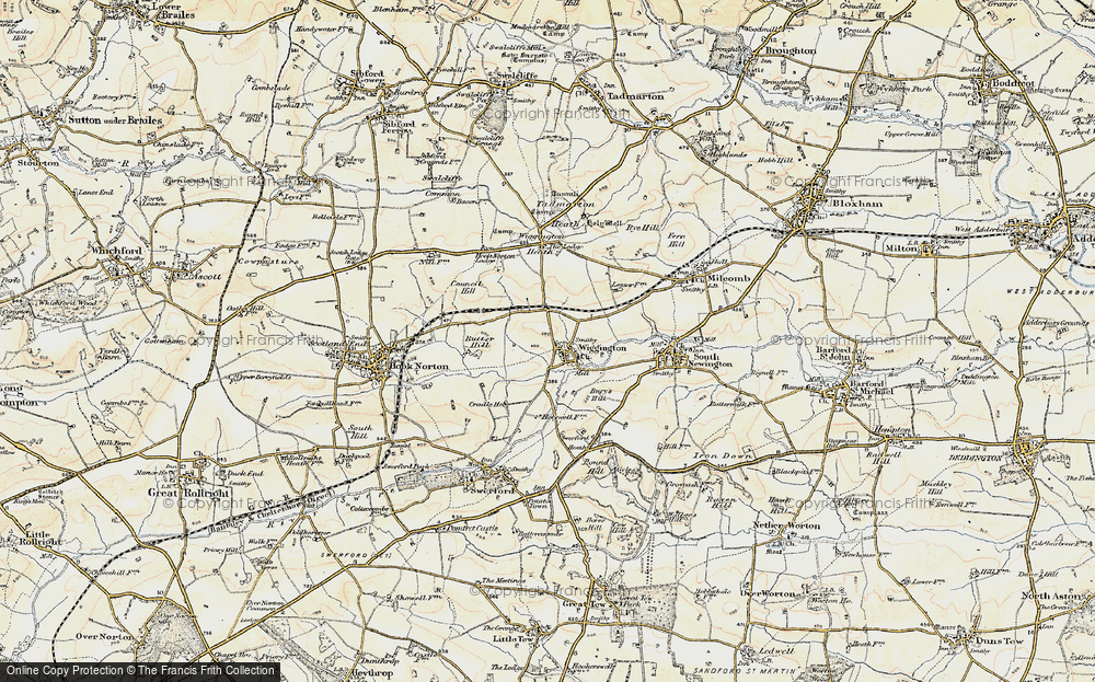 Old Map of Wigginton, 1898-1899 in 1898-1899
