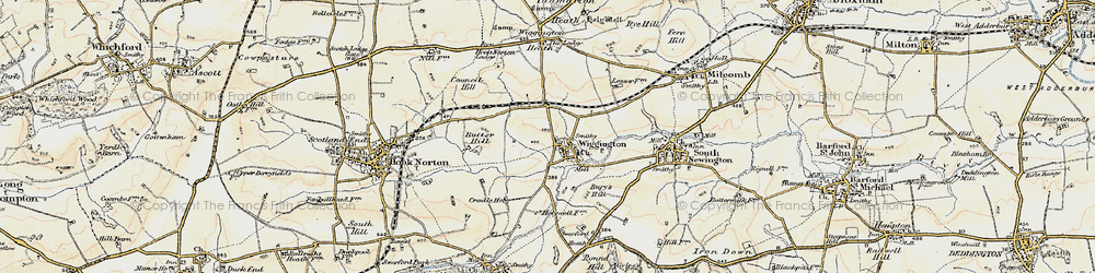 Old map of Wigginton in 1898-1899