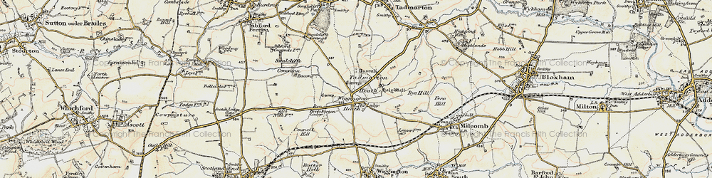 Old map of Wigginton Heath in 1898-1901