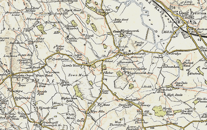 Old map of Wigglesworth in 1903-1904
