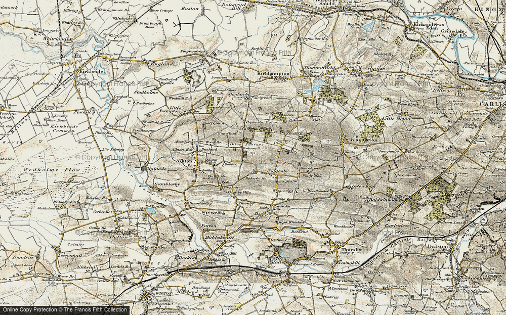 Old Map of Wiggonby, 1901-1904 in 1901-1904