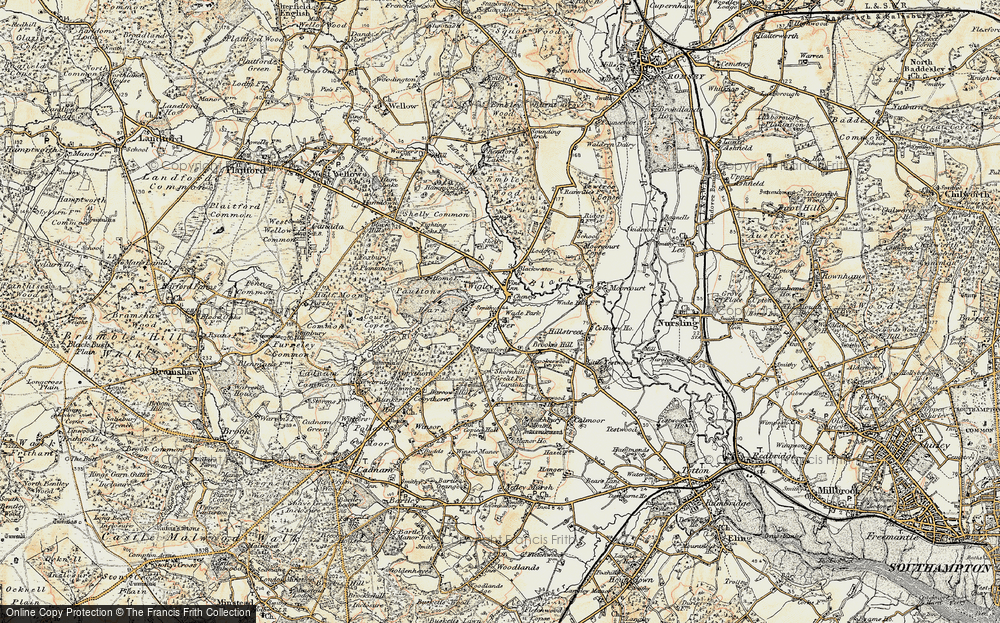 Old Map of Wigley, 1897-1909 in 1897-1909