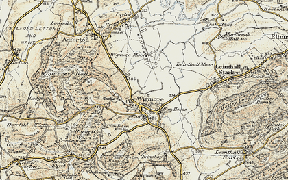 Old map of Leinthall Moor in 1901-1903