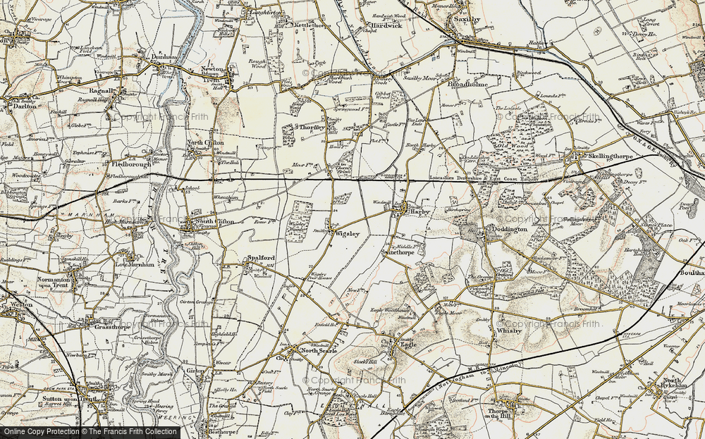 Old Map of Wigsley, 1902-1903 in 1902-1903