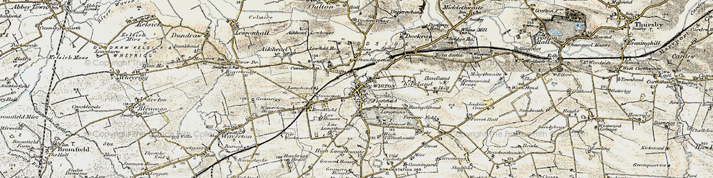 Old map of Wigton in 1901-1904
