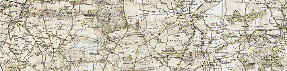 Old map of Wike Whin in 1903-1904