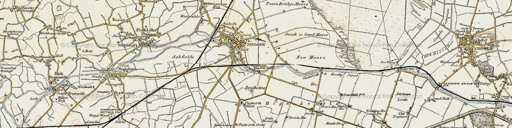 Old map of Bradholme in 1903