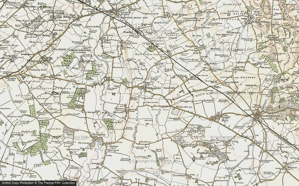 Old Map of Wilberfoss, 1903 in 1903
