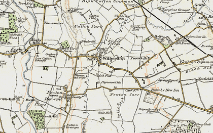 Old map of Wilberfoss in 1903
