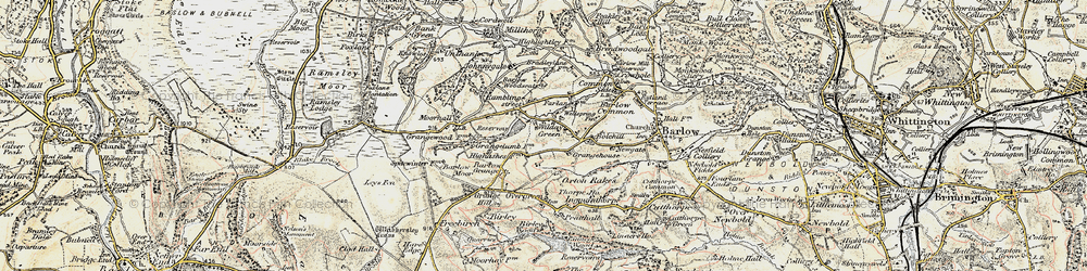 Old map of Grange Lumb Fm in 1902-1903