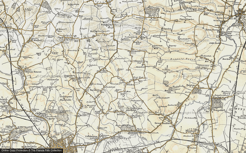 Old Map of Wilden, 1898-1901 in 1898-1901