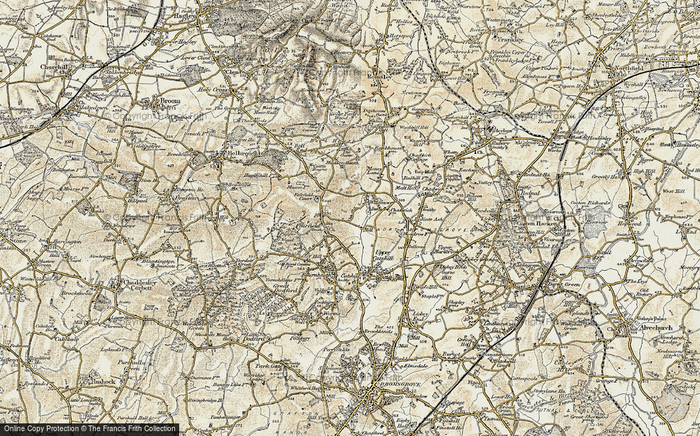 Old Map of Wildmoor, 1901-1902 in 1901-1902