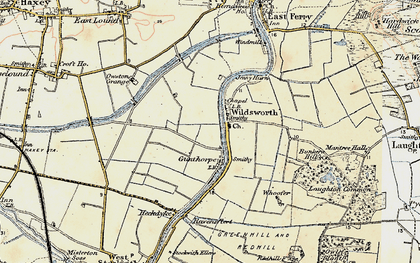 Old map of Wildsworth in 1903