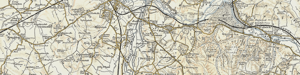 Old map of Larchery, The in 1902