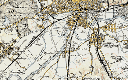Old map of Beeston Canal in 1902-1903