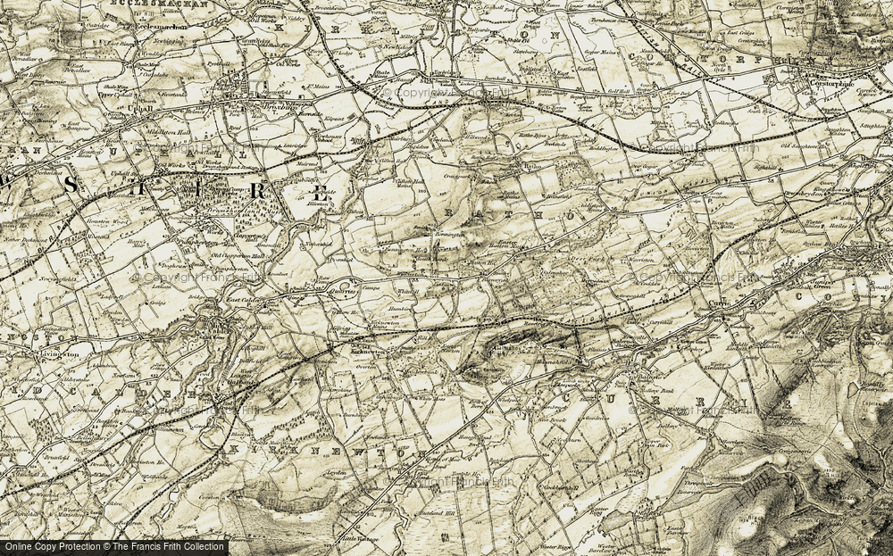 Old Map of Wilkieston, 1903-1904 in 1903-1904