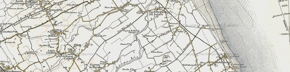 Old map of Will Row in 1903