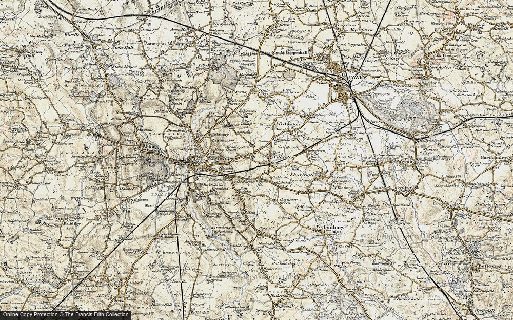 Old Map of Willaston, 1902 in 1902
