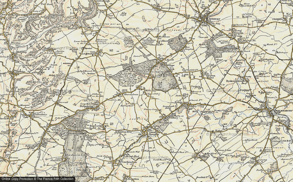 Old Map of Willesley, 1898-1899 in 1898-1899