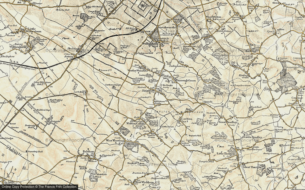 Old Map of Willingham Green, 1899-1901 in 1899-1901