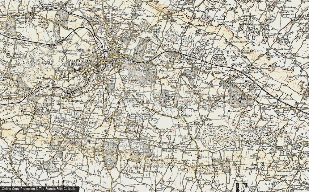 Old Map of Willington, 1897-1898 in 1897-1898