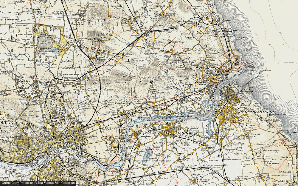 Old Map of Willington, 1901-1903 in 1901-1903